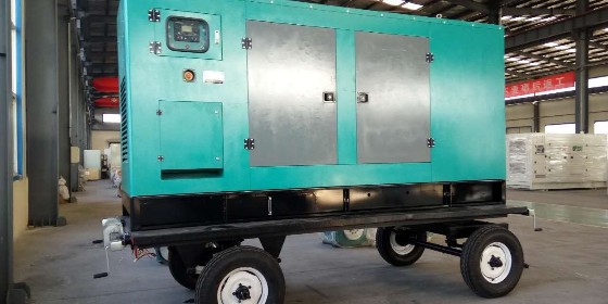 山东恒奥水利工程柴油发电机组-250KW拖车防雨罩柴油发电机组
